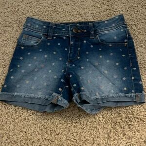 jean shorts, kids size 8